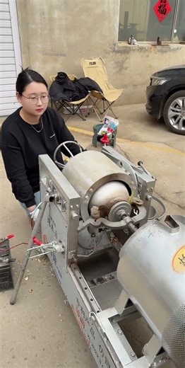 #Fully Automatic Popcorn Machine#biggunonemachine#grainharvest😘