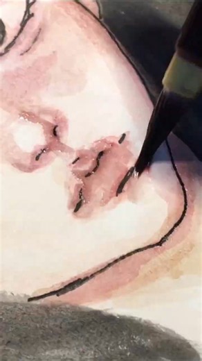 At first glance the artist appears confident… #drawing #art #gouachepainting #watercolor #sketch
