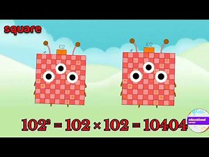 Meet big numberblocks square 101 to 110 | learn to count |square numbers