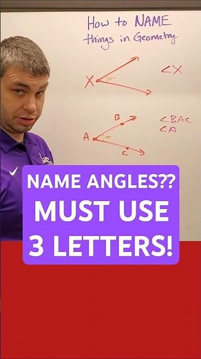 How to Name Angles in Geometry