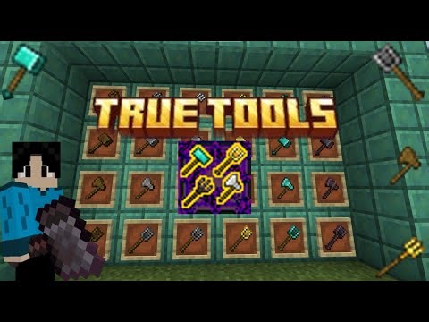 Tools that mine 3x3 areas and entire trees // True Tools // Add-ons for Minecraft Bedrock 1.20+