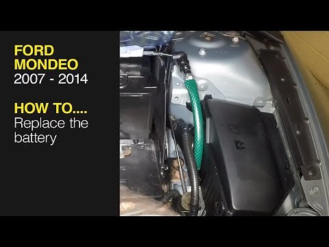 How to Replace the battery on a Ford Mondeo 2007 to 2014