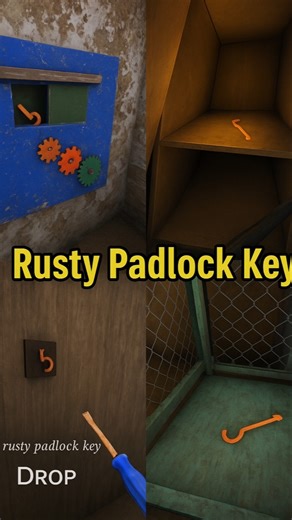 How to find rusty padlock key in granny chapter 1| #shorts #granny #gaming