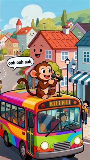 The Wheels on the Bus – Monkey & Alien Edition 🚍🐒👽 | Fun Kids Song #kidssongs #kidsvideo #kidsvideos