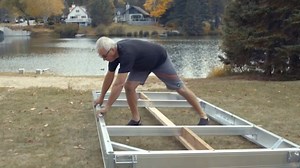 Multinautic 5 ft. x 10 ft. Medium Freeboard Aluminum Floating Dock Kit Model QPF-495 Without Cedar Decking 21568