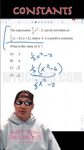 SAT Math - Constants Problem of the Day