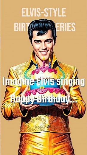 Make your loved one smile — with Elvis-style birthday wishes. #birthdaysongwithname