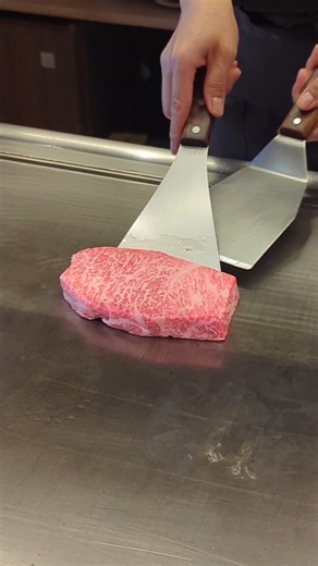 SAI．teppan 天神橋 大阪 天満 鉄板焼き黒毛和牛A5サーロインステーキ