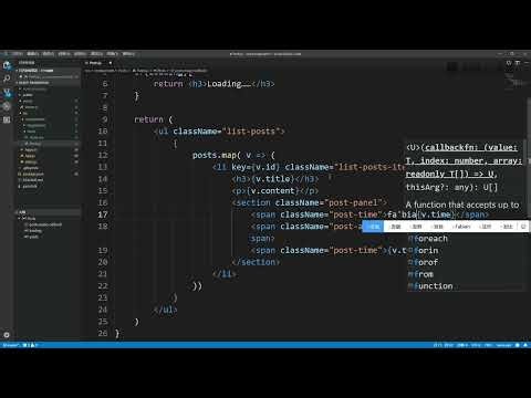 《新手玩转 React Hooks 项目实战》 4·4 04 文章列表组件Posts开发
