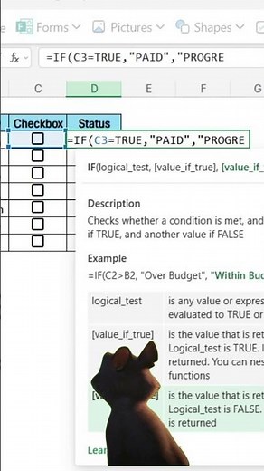 how to use check box in excel #reels #excel