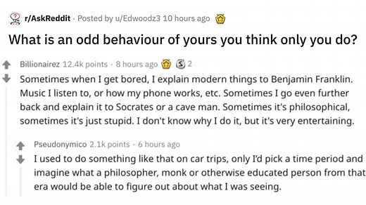 Reddit Tackles Odd Behaviors That People Think Are Unique Only To Them
