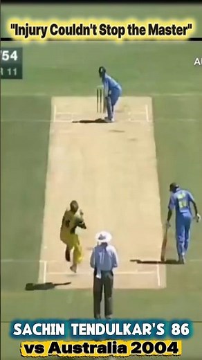 Injury Couldn't Stop the Master, Sachin Tendulkar's 86 vs Australia 2004 #masterblaster