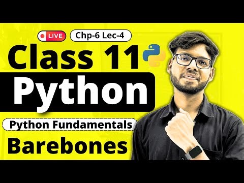 Class 11 Computer Science | Python Fundamentals | Lec-4 | Vishal Kumar
