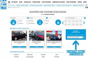Vendez votre voiture d'occasion sur Auto Plus