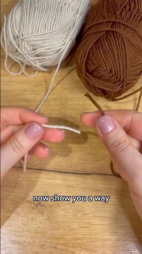 Strongest Yarn Knot EVER! Join 2 Threads in Seconds 🧶✂️