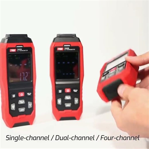 4-Channel K-Type Thermocouple Thermometer, -328 to 2502°F HVAC