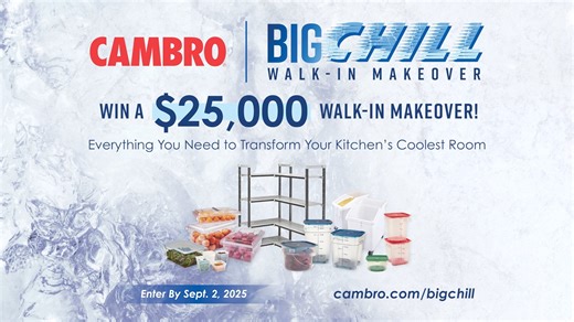 Cambro’s Big Chill Walk-In Makeover ❄️ Win $25,000 in Cambro products to transform your walk-in into a food storage dream! Outfit it with Camshelving®, FreshPro containers, food boxes, pans, bins, and more—built to boost efficiency and keep food fresher, longer. Need a walk-in upgrade? Enter now: https://www.cambro.com/BigChill/ | Cambro Manufacturing