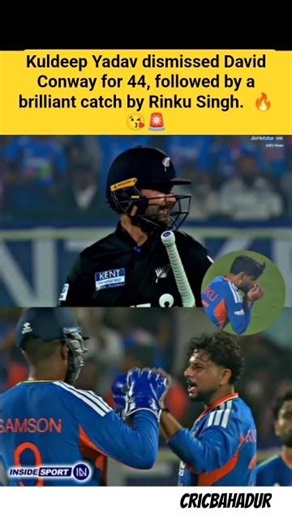 Kuldeep Yadav sent David Conway back to the pavilion for 44. 🔥💕😘 #kuldeepyadav
