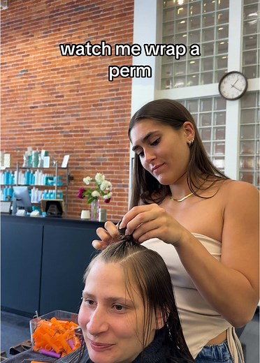 Perm Wrapping Techniques for Long Curly Hair