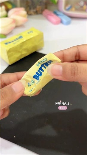 I made tiniest butter squishy 😍 #diy #shorts #helenascraft #craft #diyideas
