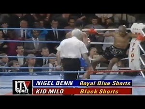 WOW!! WHAT A KNOCKOUT - Nigel Benn vs Kid Milo, Full HD Highlights