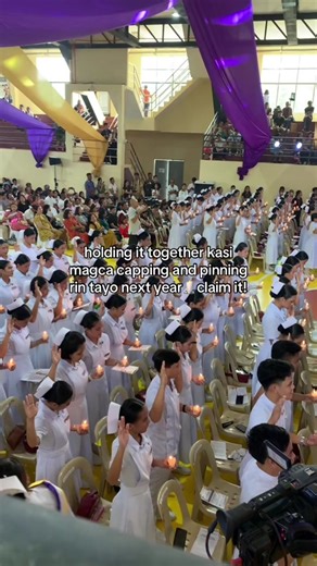 clapping for others until it’s my turn, congrats and padayon to us 💐 #4u #foryou #nursing #cappingandpinning #florencenightingale #medstudent #university #studentlife #studentnurse