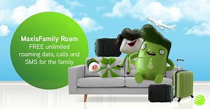 With #MaxisFamilyRoam pass, your family can enjoy unlimited roaming for FREE. | Maxis