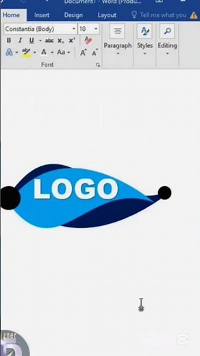 How to Make Logo in MS Word | Easy Logo Design Tutorial 2025 #logo #drawing #logodesign #designer