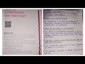 Chapter 1 Constitution: Why and How? Class 11 Political Science(book-2) Notes