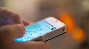 Using GPS on a smartphone - Free Stock Video