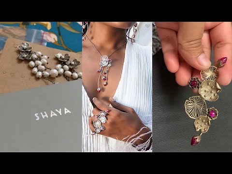 Caratlane silver jewellery unboxing | Caratlane shaya collection review | online silver jewellery