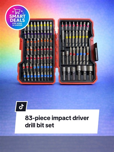 Versatile 83-Piece Impact Driver Drill Bit Set