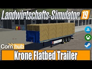 LS19 Modvorstellung - Krone Flatbed Trailer - LS19 Mods