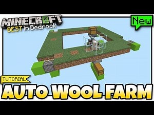 Minecraft Bedrock - SHEEP & WOOL FARM 🐑 Tutorial 🐑 PS4 , MCPE , Xbox , Windows & Switch