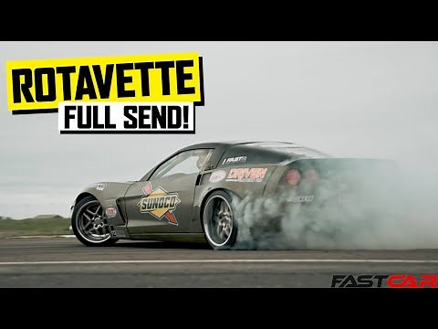 Rotary C6 Corvette Drift Car With 800bhp Goes CRAZY!