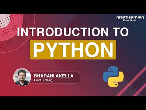 Introduction To Python | Python Fundamentals For Beginners | Python Installation | Great Learning