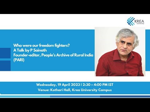 "Who were our freedom fighters?" – P Sainath