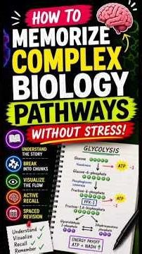 How to Memorize Complex Biology Pathways No Stress Method! #biochemistry #simplify #biologymadeeasy