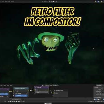 Compositor: Retro Filter! #b3d #blender3d #blendertutorial