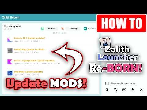 How To Update Mods Easily With Zalith Launcher REBORN