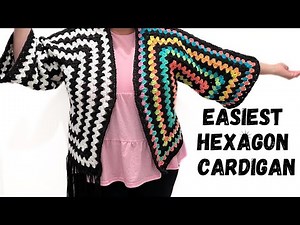 How to Crochet a Basic Hexagon Cardigan Tutorial in Detail | Step-by-Step Tutorial + Handmade Hook