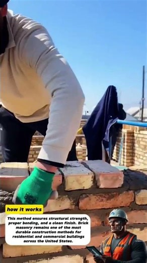 Professional Bricklaying Technique for Strong Masonry Walls