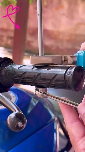 Bike Safety DIY Hack | Handle Pickup Hole Lock Using Nut Bolt & Washer Latch Idea 💡✅👍