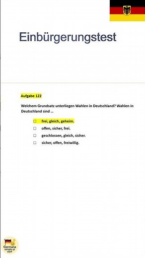 German citizenship exam – Question of the day 🇩🇪