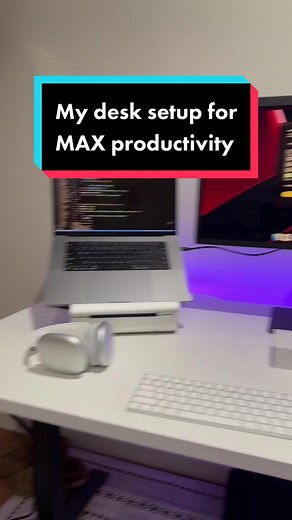 My desk setup for MAX productivity #productivity #coding #softwareengineer #computerscience #programming #desksetup