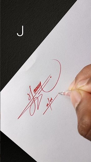 Letter J Professional Signature Making Tutorial | Stylish Signature