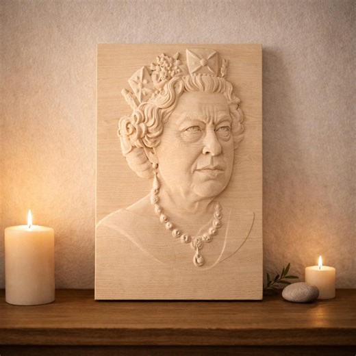 Queen Portrait 3D Model STL File – CNC Carving & 3D Printing (digital Download) - Etsy Australia