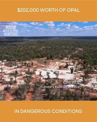 The Opal Hunters put themselves in dangerous situations, but it pays off when they find over $200,000 worth of opal at the start of the season. #OutbackOpalHunters | Aussie Gold & Opal Hunters