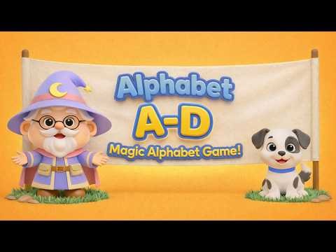 Magic Alphabet Game A–D | Learn ABC for Kids | Preschool Learning | Boo Boo Wiz