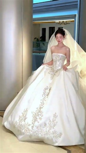 Luxury Princess Bridal Dress 👰✨ Dream Wedding Gown Look